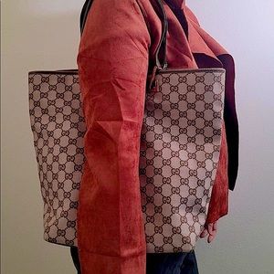 Vintage Gucci GG canvas tote bag